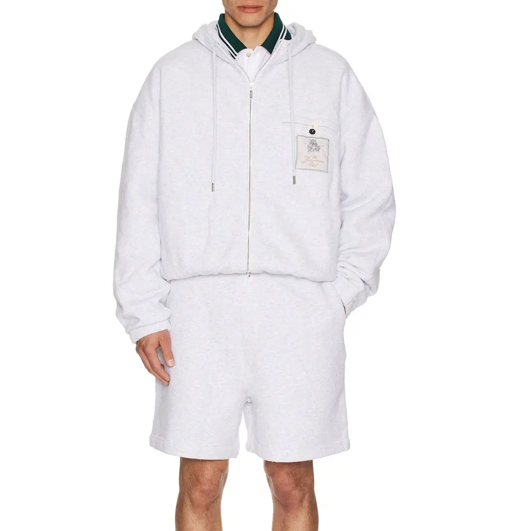 In-Stock 2025 Early Autumn Jacquemus Long-Sleeve Sweatshirt Trendy Men's Zip-Up Loose Hoodie Unisex
