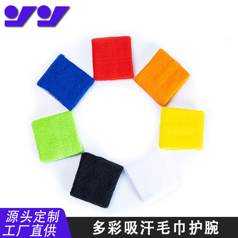 Customized Breathable Knitted Sports Sweat-Absorbent Wristband Terry Wristband Basketball Running Sweat Towel Wristband Headband