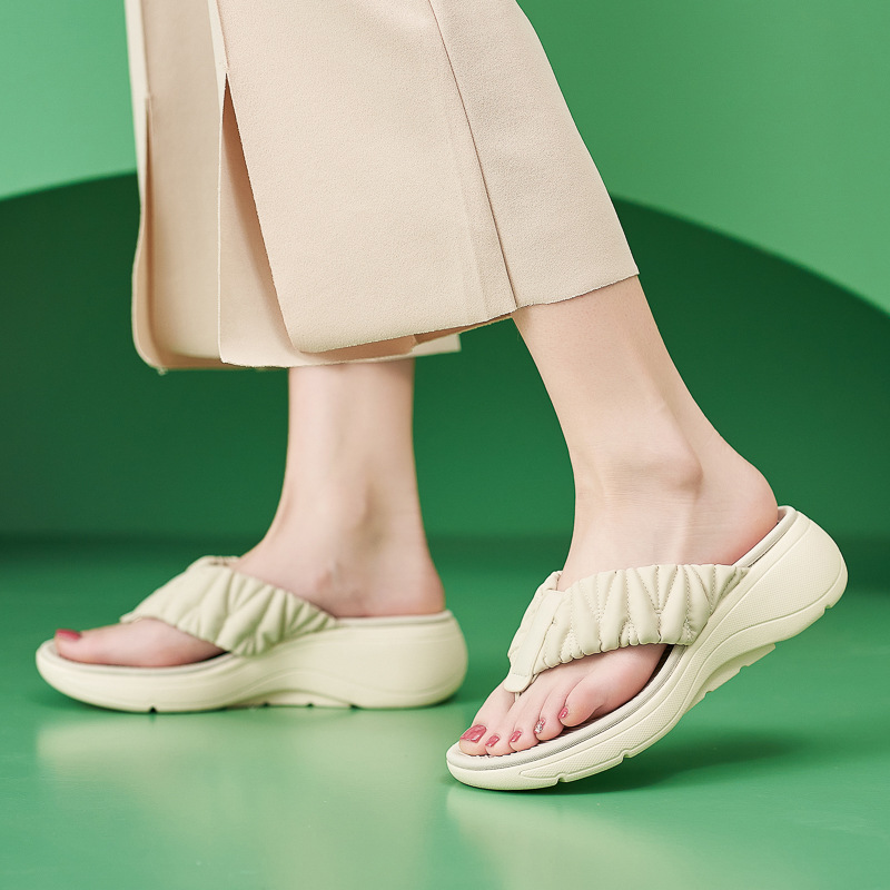 (Sold Out, No Restock) 398-7 In-Stock 2026 Thick-Soled Lightweight Casual Md Sports Flip-Flops, One-Piece Drop Shipping
