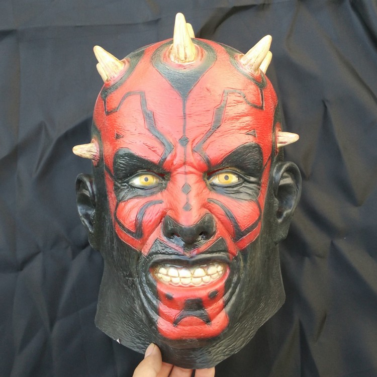 Halloween Horror Mask Darth Moore Jedi Sidious Lightsaber Sith Star Wars Cos Ghost
