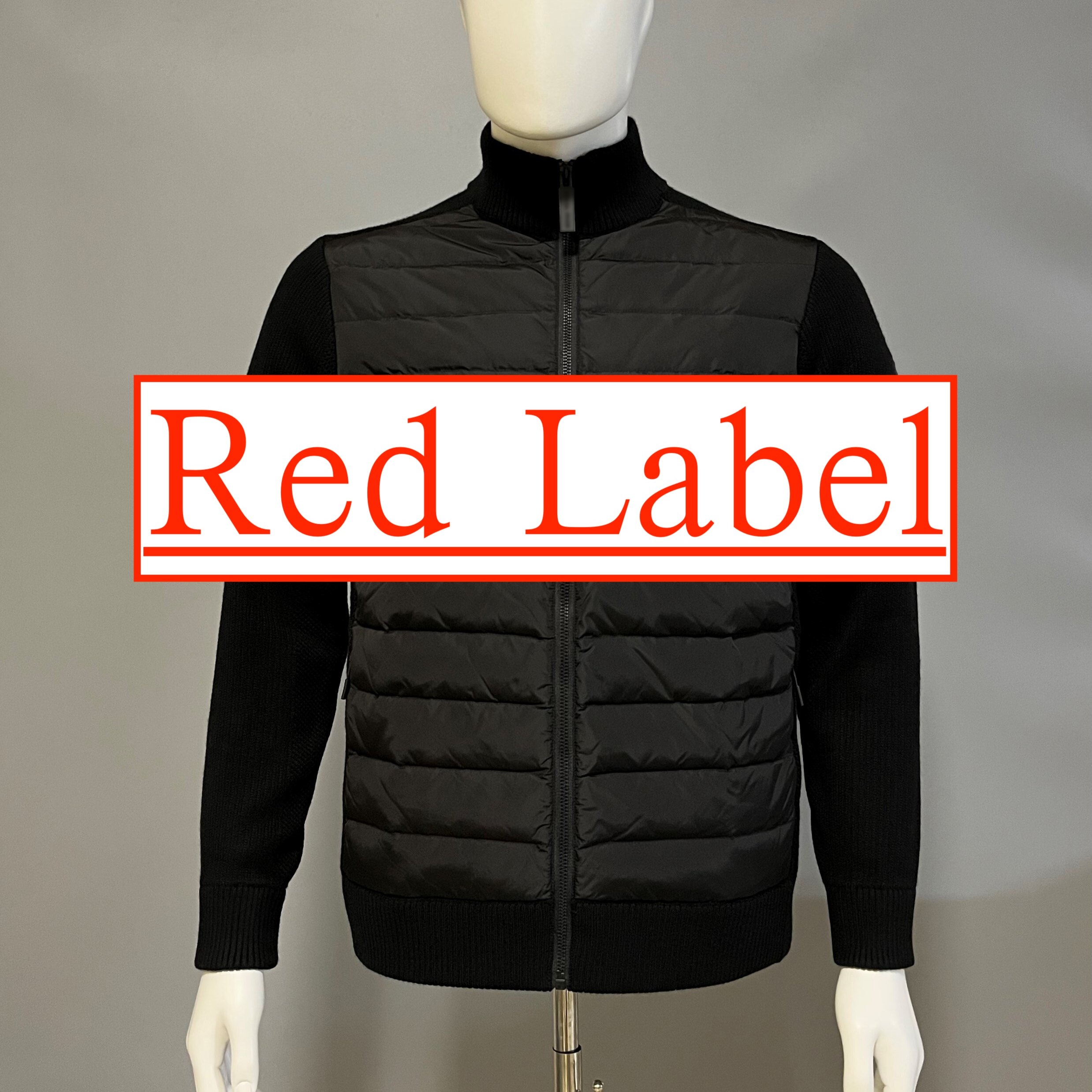 Red Label Hy Knitted down Patchwork Style