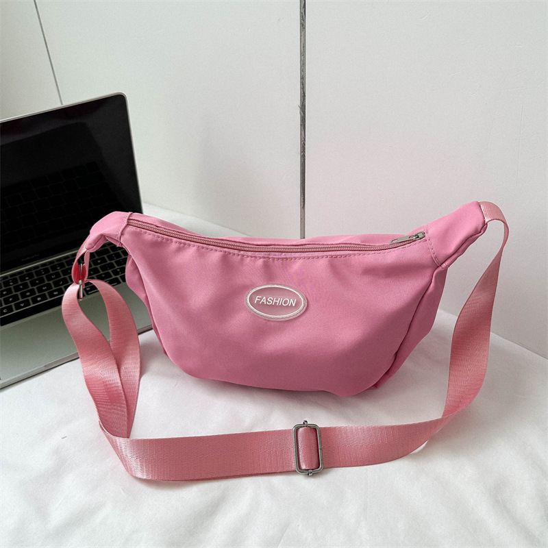 Internet Celebrity Student Niche Crossbody Bag 2023 New Mori Style All-match Chest Bag Women's ins Casual Canvas Dumpling Bag