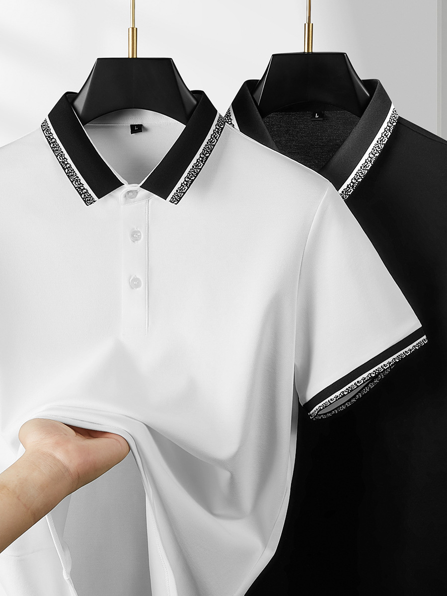 2025 New Summer Men's and Women's Short-Sleeved Polo Shirts Casual Business Work Clothes Customized 3D Digital Printing Logo