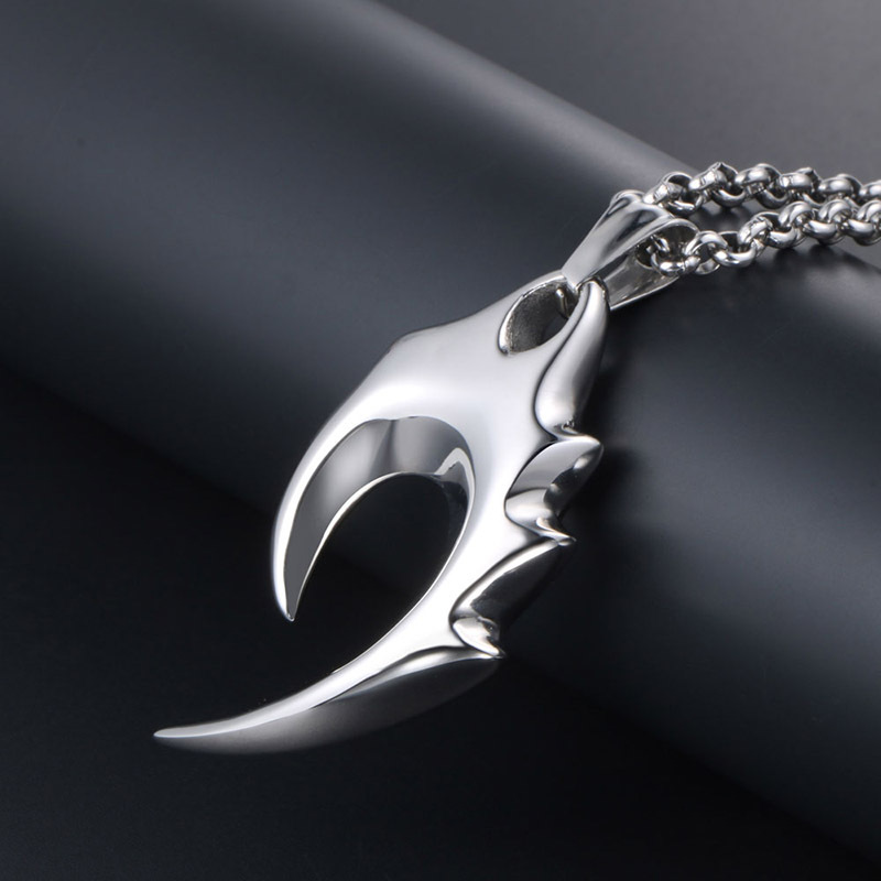 Korean version of simple personality men's titanium steel necklace trendy men's symbol pendant accessories spot wholesale SP178