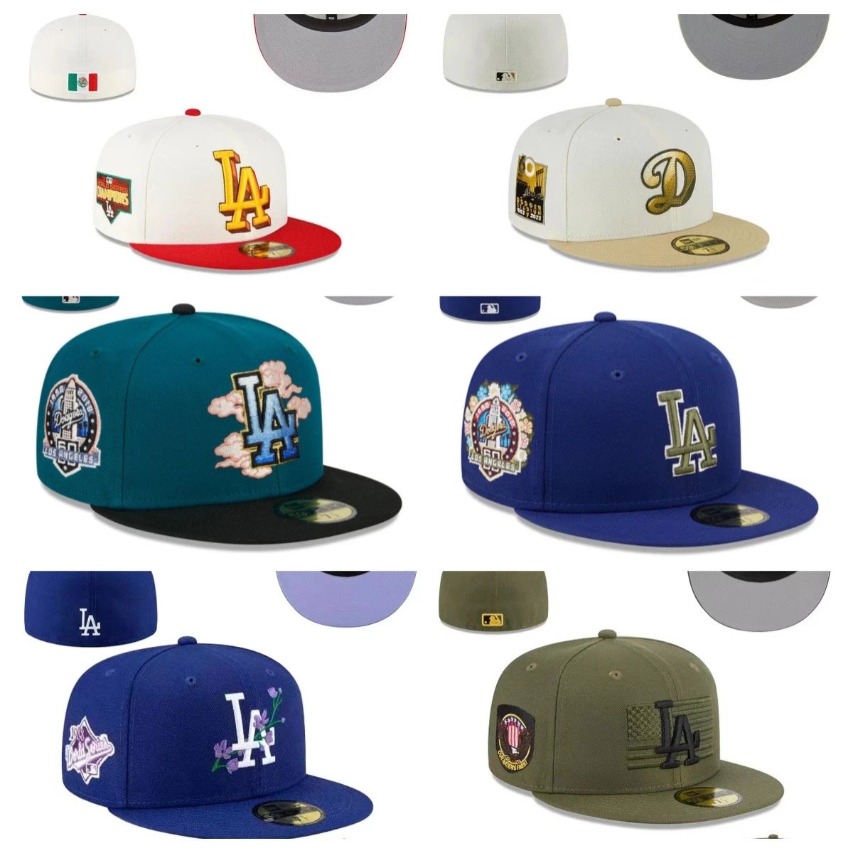 Side embroidery size cap closed cap baseball cap sun protection sunshade hat embroidery