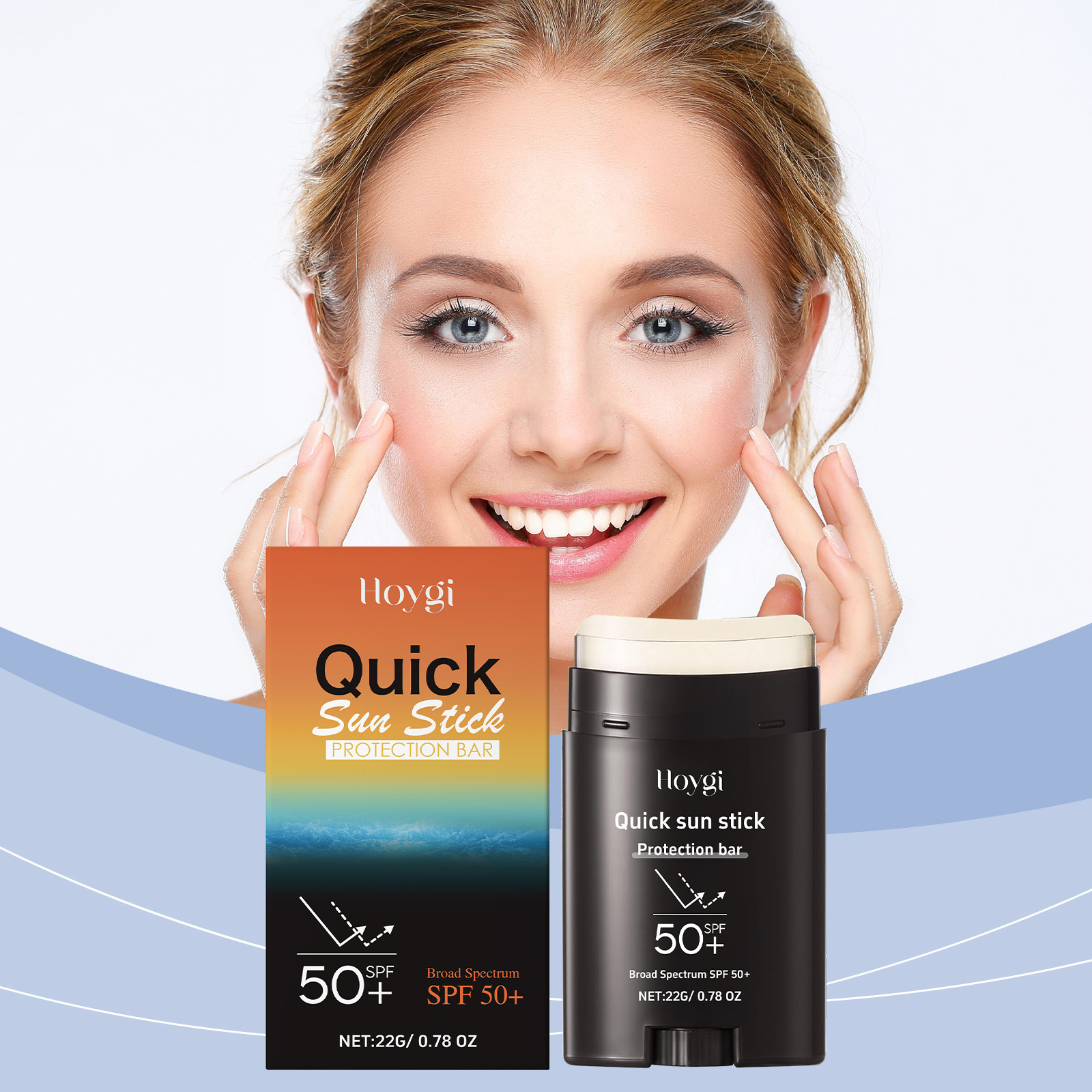 Hoygi Centella Asiatica Protective Stick Outdoor Refreshing Non-Greasy Protective Isolating Moisturizing Body Skin Hydration