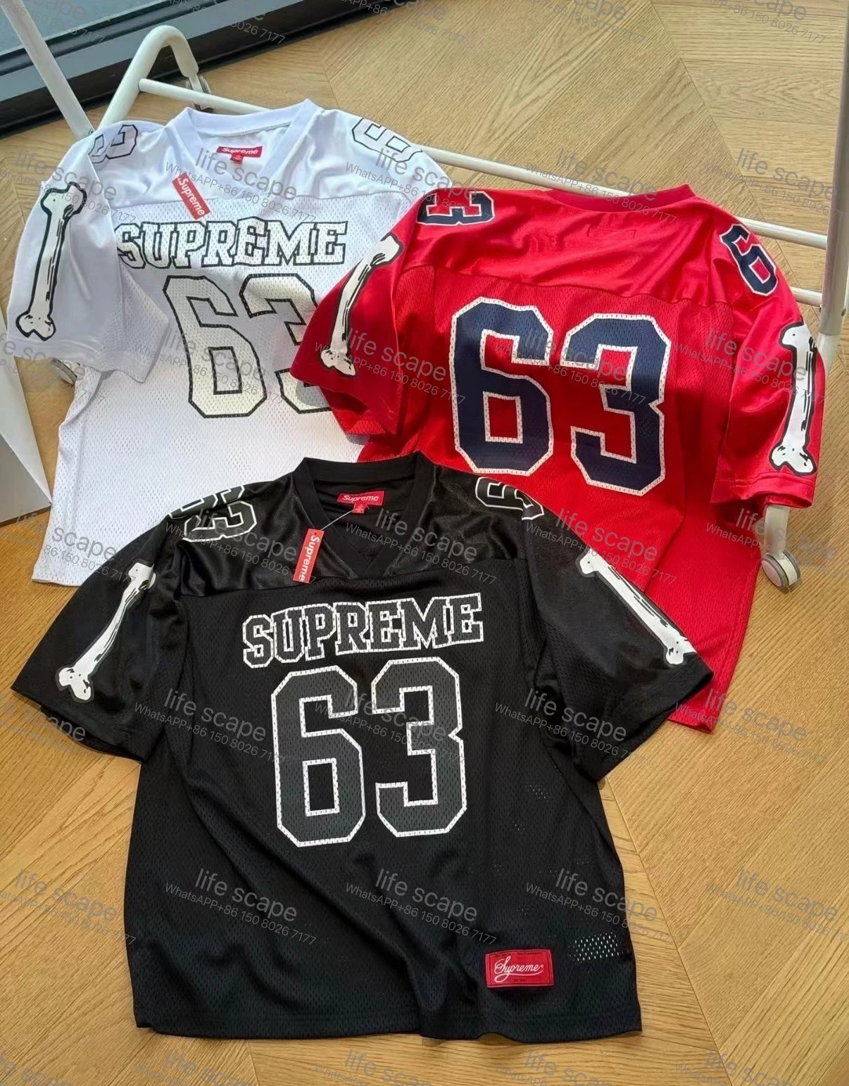 Supreme Football Jersey 63 Bone