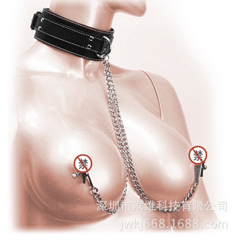 Alternative sex toys wholesale female flirting stimulation breast clip necklace collar supplies sex health care products one-piece delivery