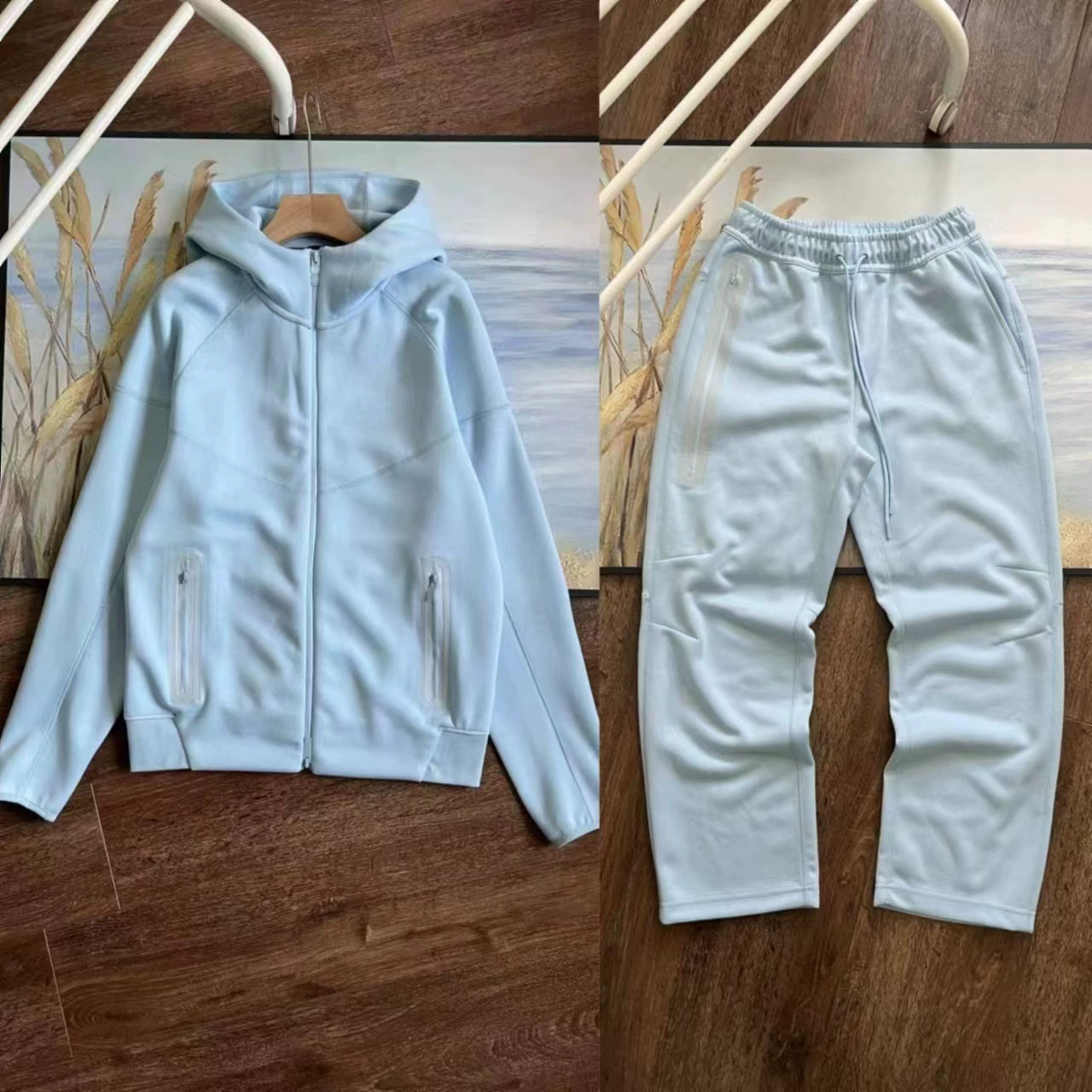 拉链联名运动服连帽衫