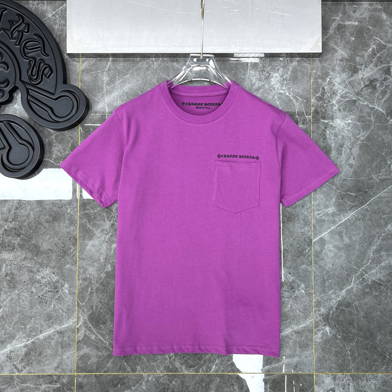 The correct version of Chrome Hearts22ss Mattyboy graffiti spider web short sleeve T-shirt men's and women's fashion