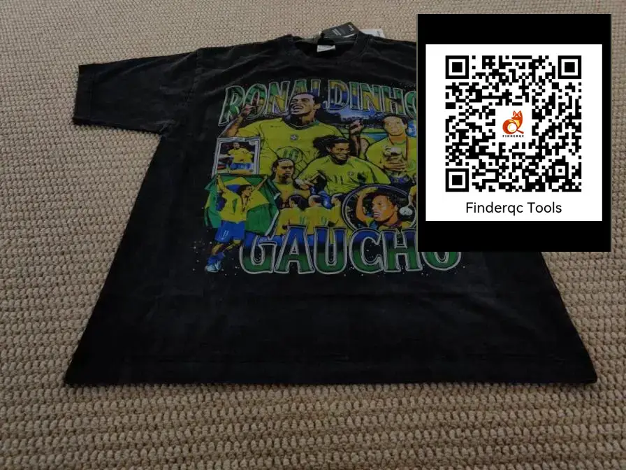 Ronaldinho Football Loose Casual Short Sleeves Small Neckline pure cotton T-Shirt Tops