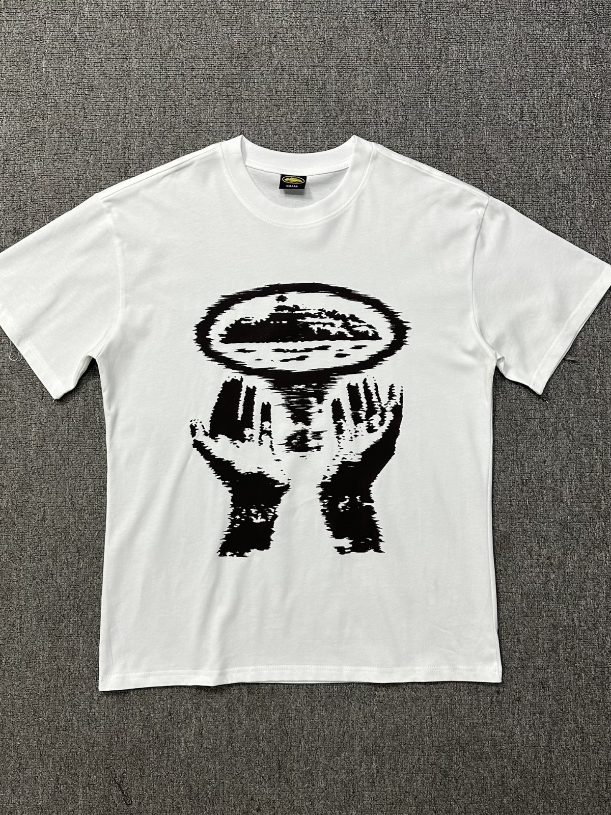 European and American Fashion Brand Cross-border corteiz World Peace Alcatraz Pure Cotton Double Yarn Printed T-shirt for Men and Women