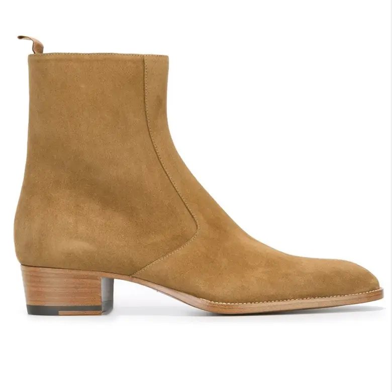 Autumn and Winter Special Offer European and American High-End Personalized Martin Boots Men's Chelsea Boots Pointed Toe British Work Boots Korean Style Outdoor Boots