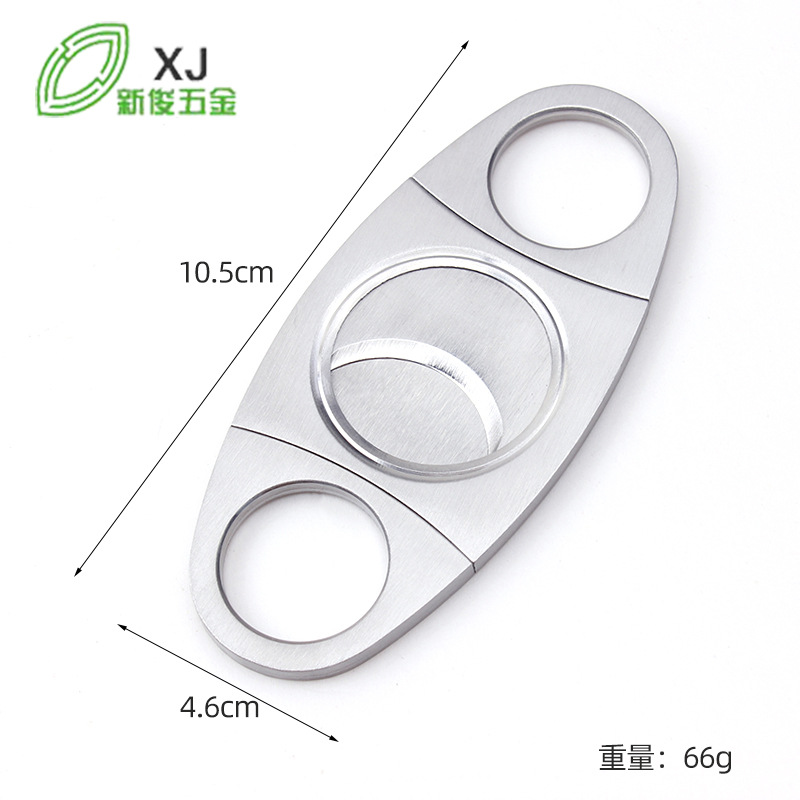 Spot Stainless Steel Cigar Scissors 32mm Aperture Sharp Double Edge Cigar Scissors Manufacturer Customized Wholesale
