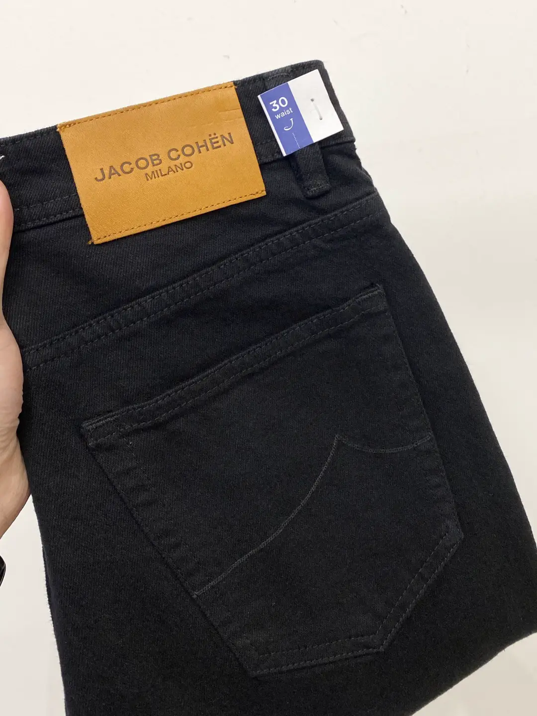 Jacob Cohen Jeans 2025 Autumn and Winter Thick New Zipper Mid-Waist Embroidered Warm Men's Simple Trendy Pants