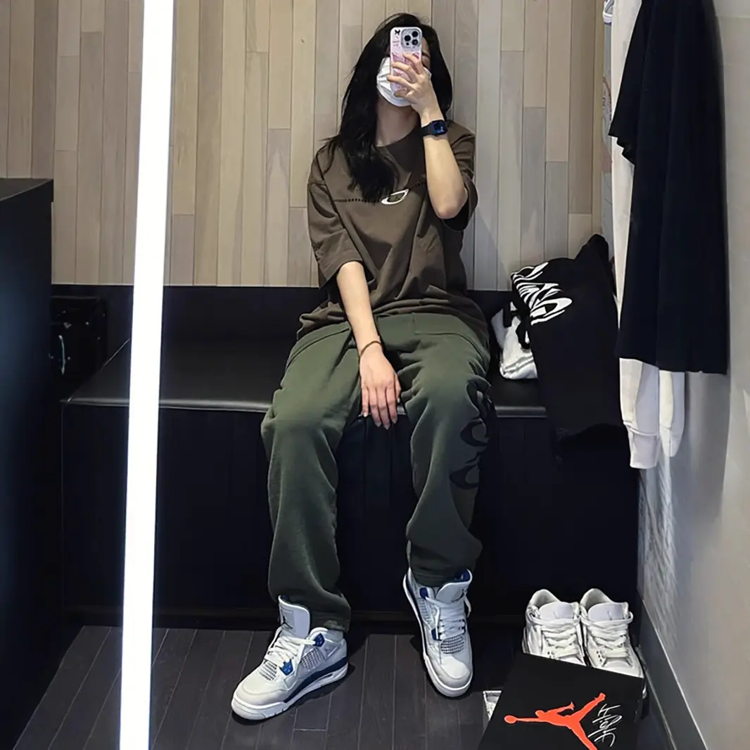 Cross-Border Exclusive Travis Scott24 New Summer Foam Men's Round Neck Pullover Short-Sleeved European and American T-Shirt