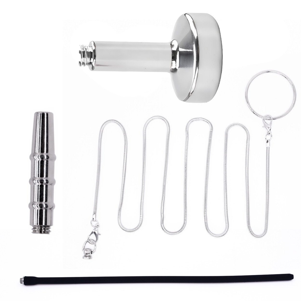 Male chastity lock accessories CB lock accessories catheter traction chain negative plug silicone catheter chastity lock parts