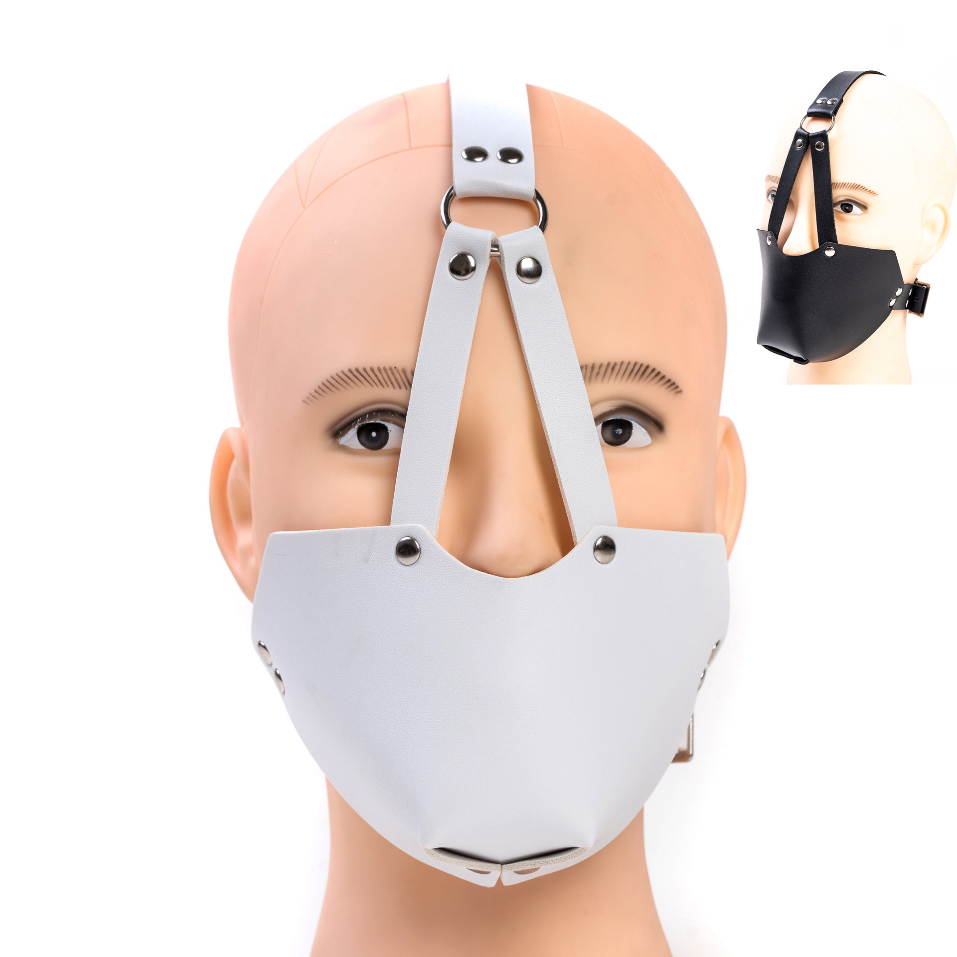Adult Novelty Products K9 Mask Reinforced Harness-Type Silicone Mouth Ball Collar Mask Training Slave Gag