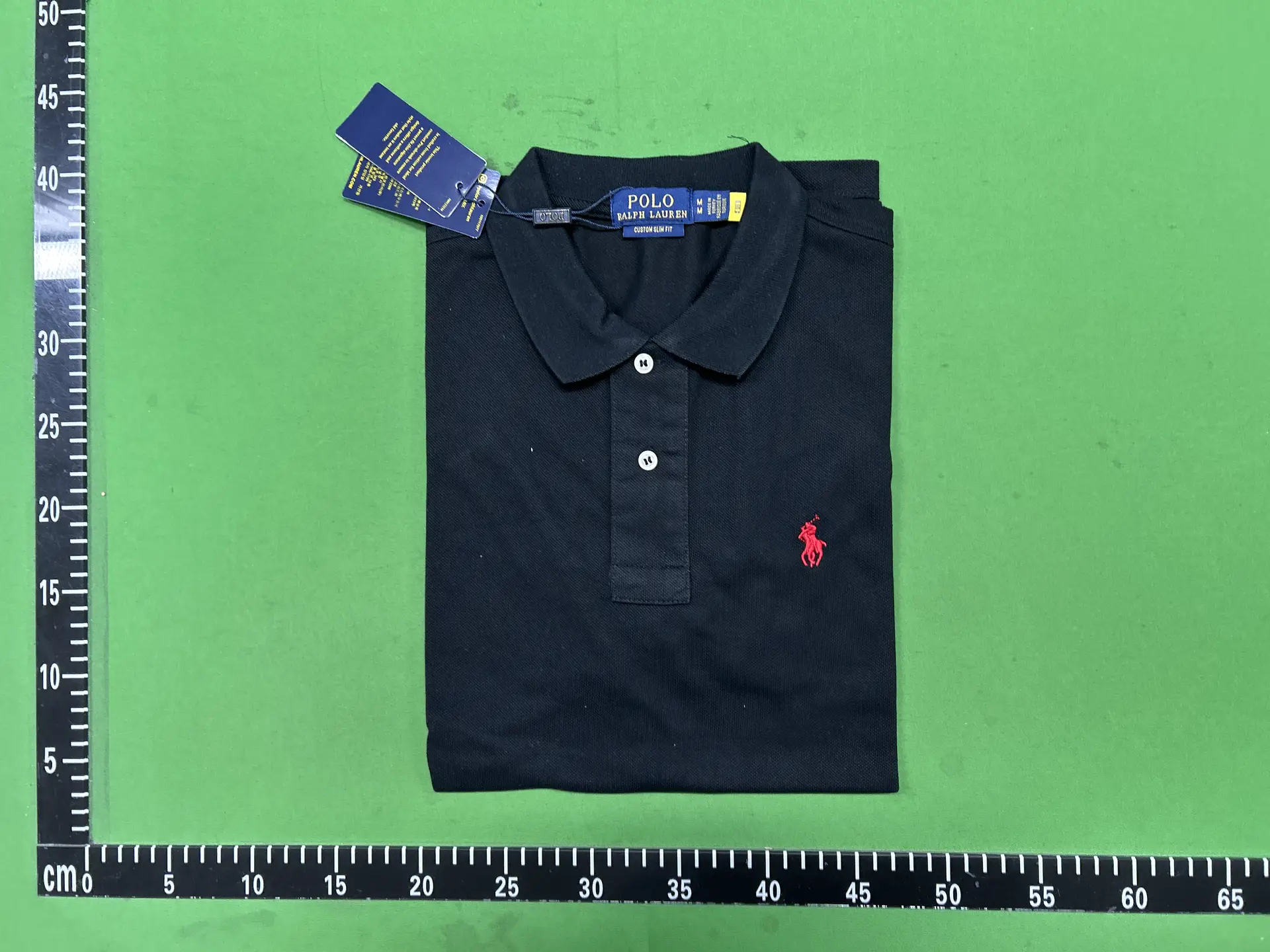 Polo Ralph Lauren Custom Slim Fit Black Polo Shirt