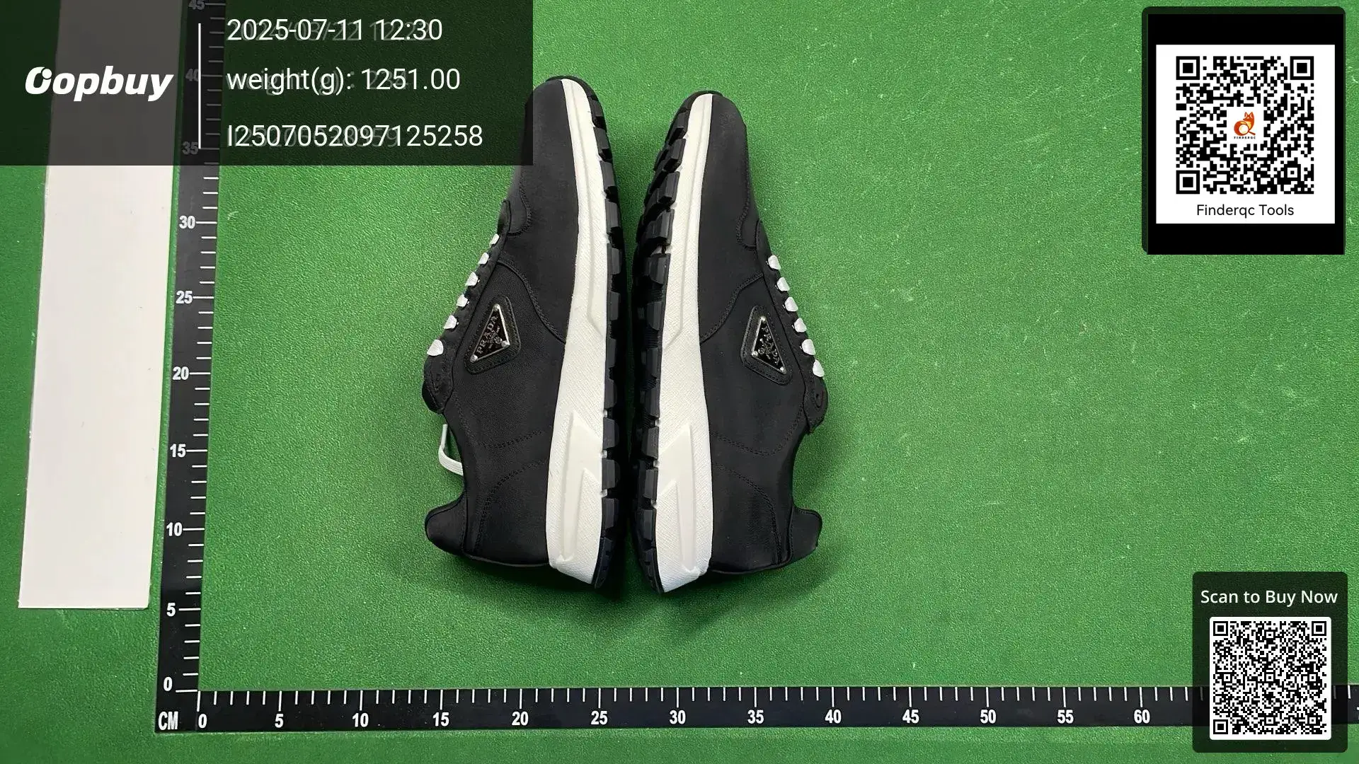Prada 9052 Black Leather Lace Low Top Sneakers
