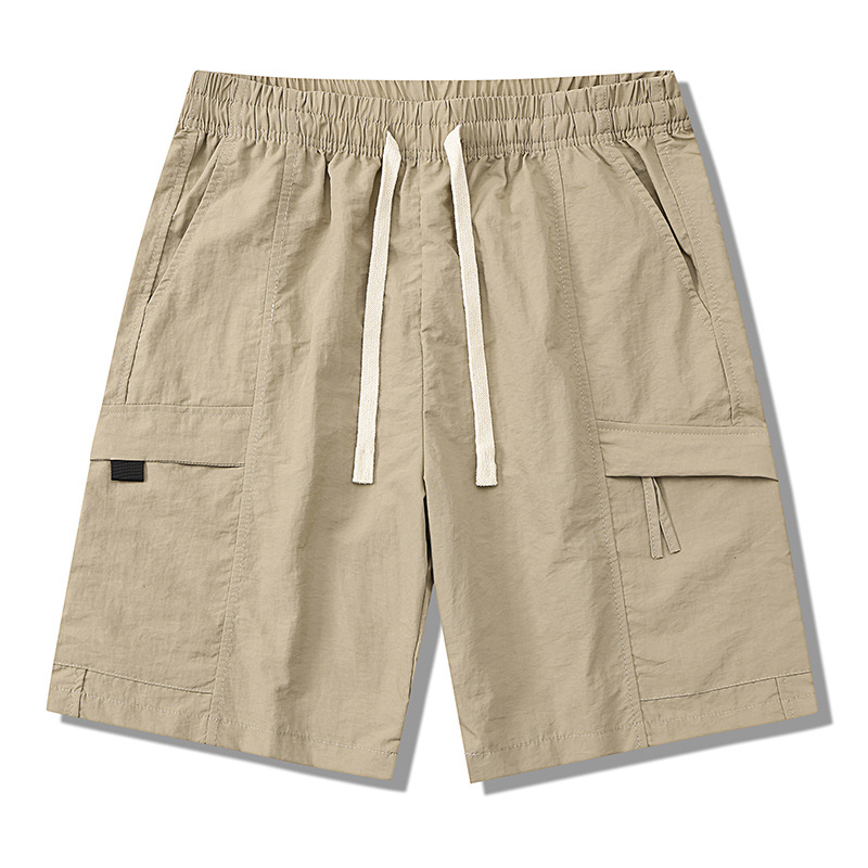 Summer Trendy Men's Cool and Refreshing Shorts, Fashionable Workwear Casual Five-Point Pants, Breathable Trendy Brand Pants, Versatile