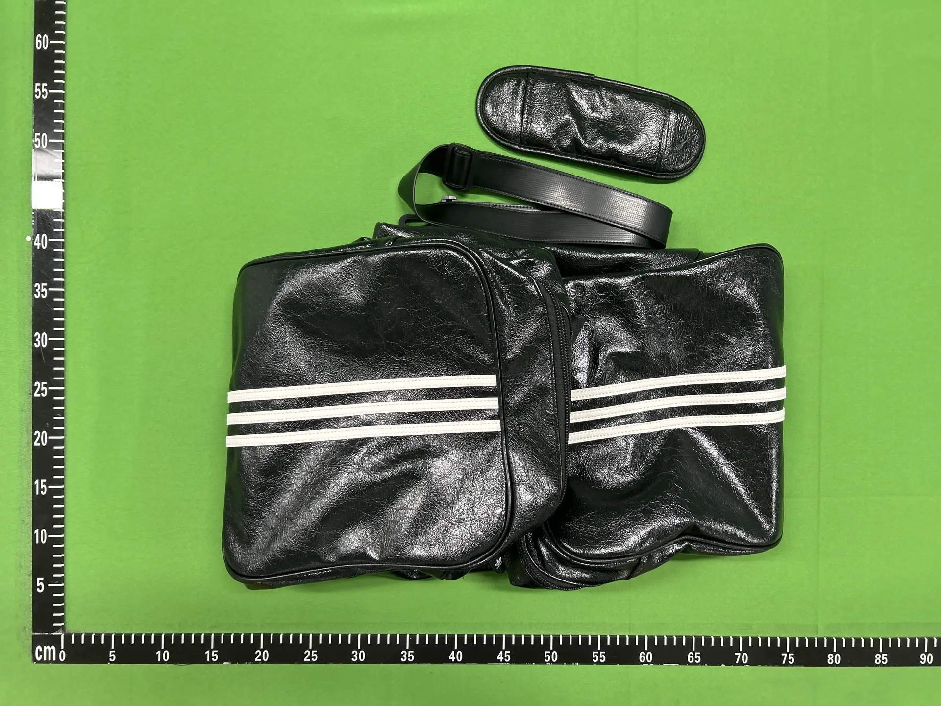 Adidas Black White Stripe Shoulder Bag