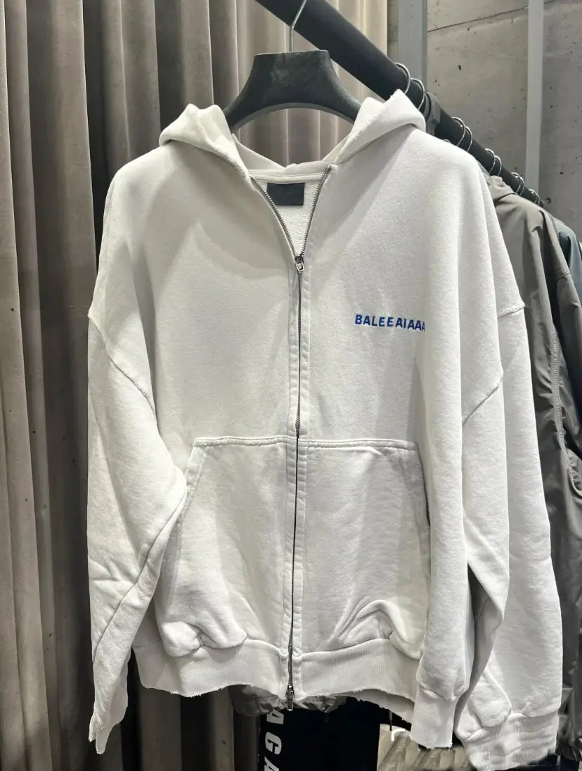 Top Version! 25Ss Autumn and Winter New Paris Classic Style Logo Embroidered Hooded Zipper Sweatshirt Jacket for Men and Women Trendy