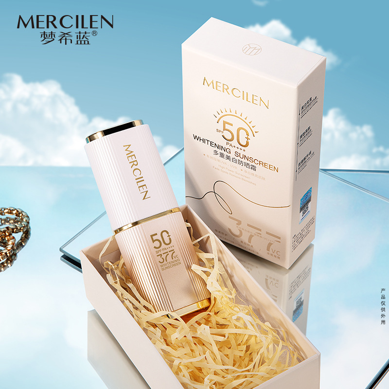 Mengxilan 377 Whitening Sunscreen SPF50 Moisturizing Oil Control Summer Special Anti-ultraviolet High-power Sunscreen