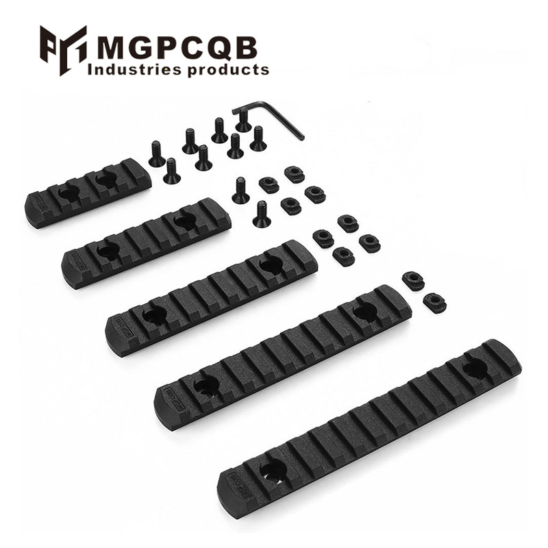 Mlok Five-Stage Guide Rail Handguard 5/7/9/11/13 Groove Five-Piece Guide Rail Toy Accessories Decorative Model