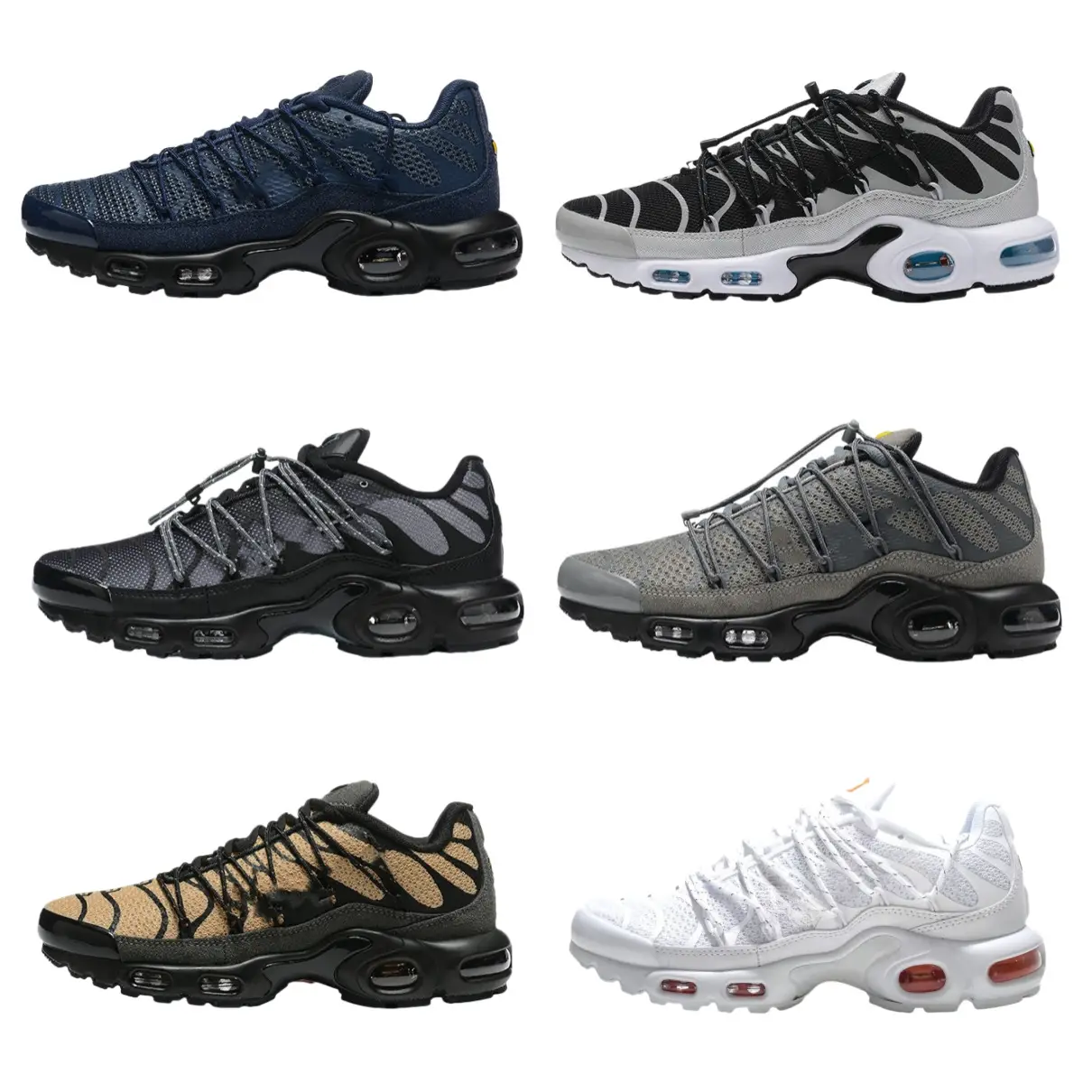 With Half Size Tn Straps, Shock-Absorbing, Lightweight Casual Air-Cushion Shoes, Men's and Women's Sports Shoes, Outdoor Casual Shoes, Cross-Border Export