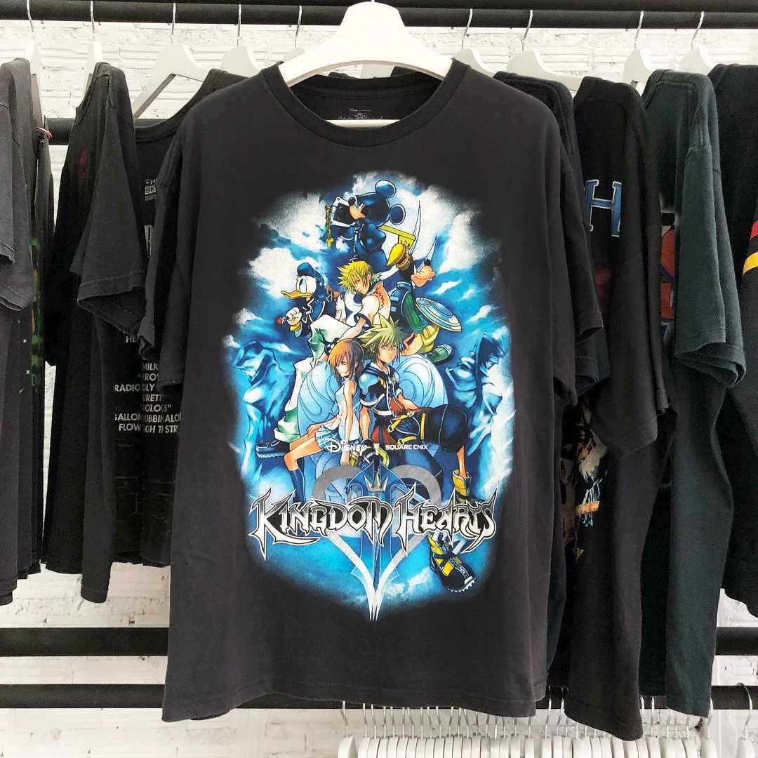 Kingdom Hearts Ii Cartoon Short Sleeves Kingdom Hearts 2 Stiff Short Sleeve T-Shirt