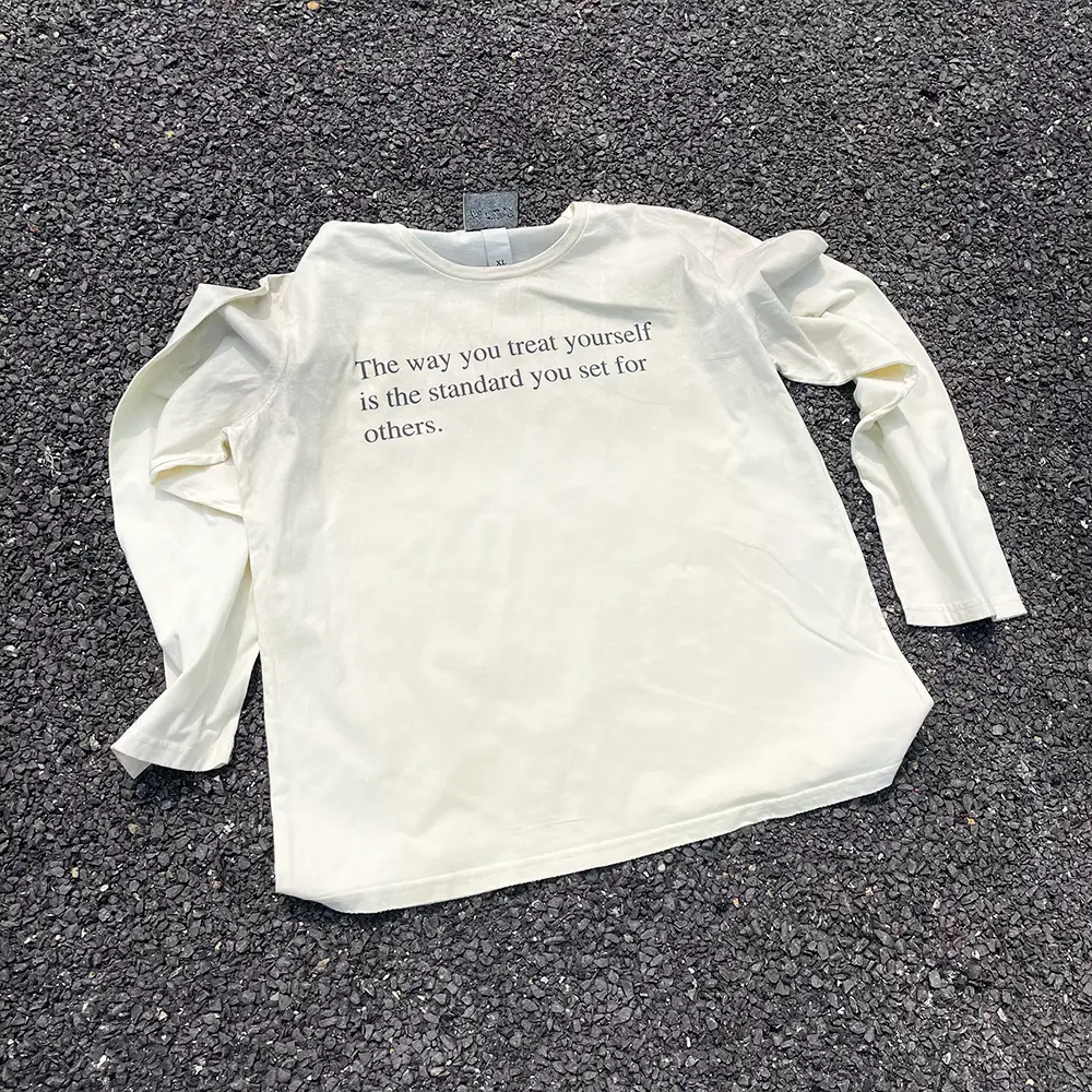 Wang Youbing Studio, a 10-Year-Old Store! Dirty-Style, Simple, Student-Friendly, Niche Couple Tops, Loose Long-Sleeved T-Shirts
