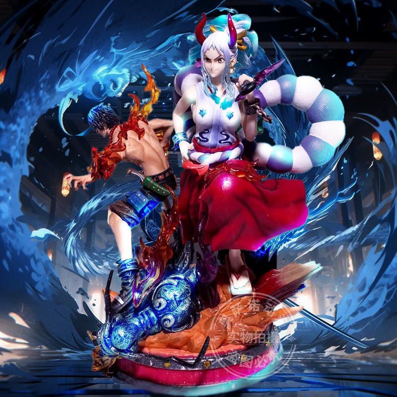 One Piece GK Hand-held Fantasy Linkage Daiwa Ace Ghost Island Kedo Daughter Ornaments Boys Gift Model Statue