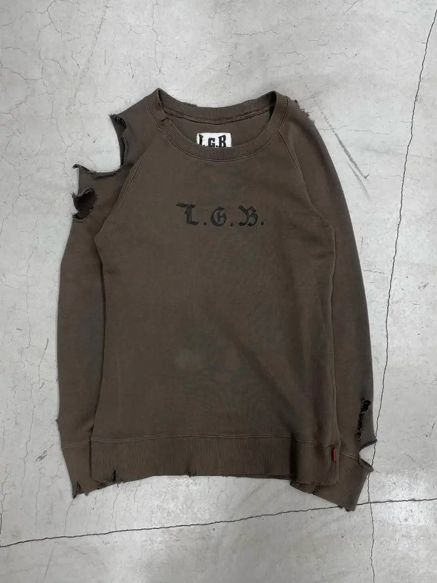 Lgb Skull Destruction Sweatshirt Dead or Alive Visual Style Slogan Subculture Casual Top