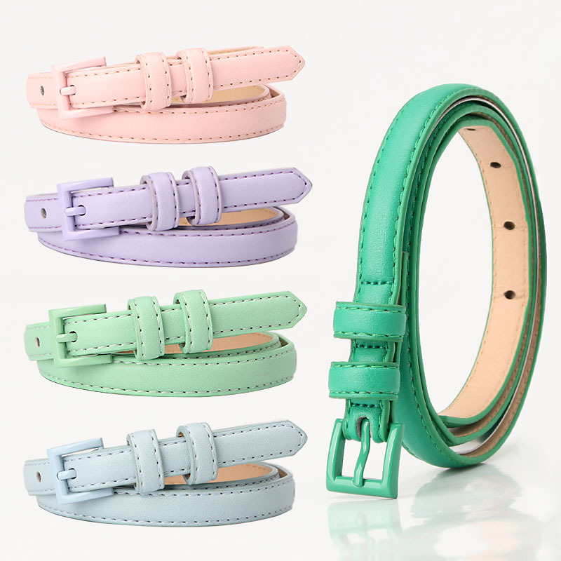 Retro Cross-border New Summer Fashion All-match Trendy Dopamine Women's Belt Decorative Jeans Women's Thin Belt