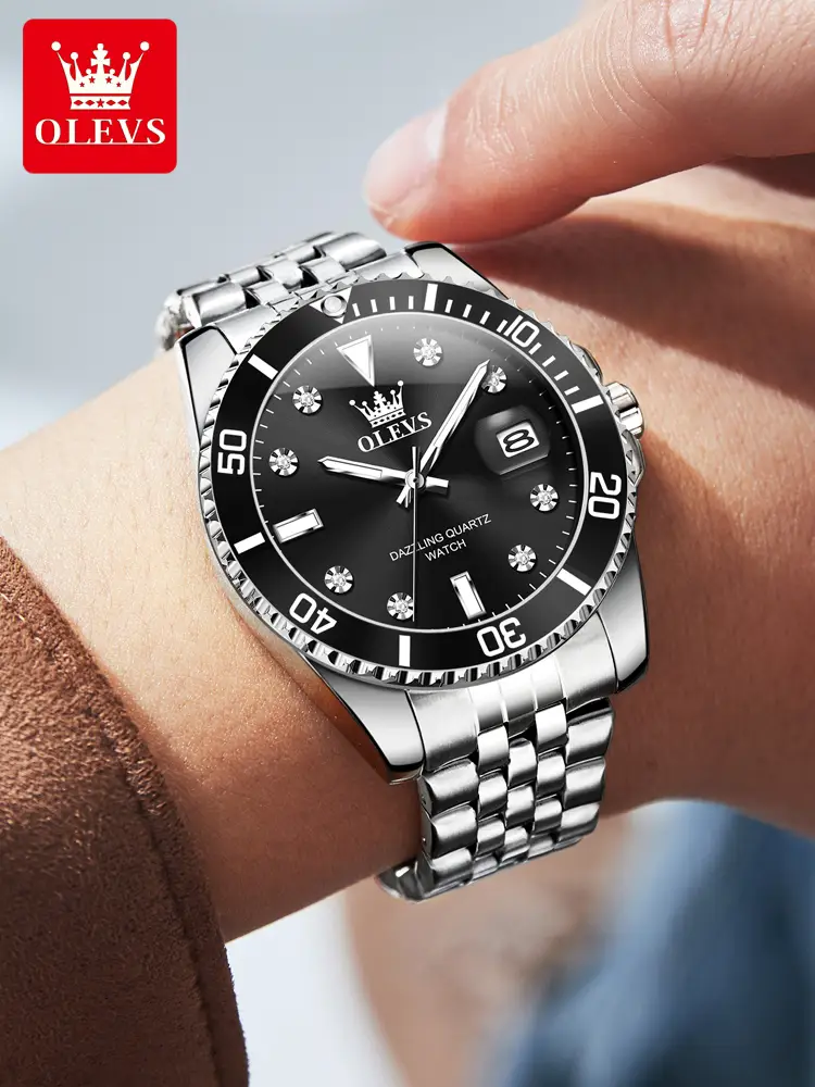Watch Men's Official Genuine Watch Brand Green Water Ghost Fully Automatic Mechanical Watch Waterproof Luminous Quartz Watch Top Ten