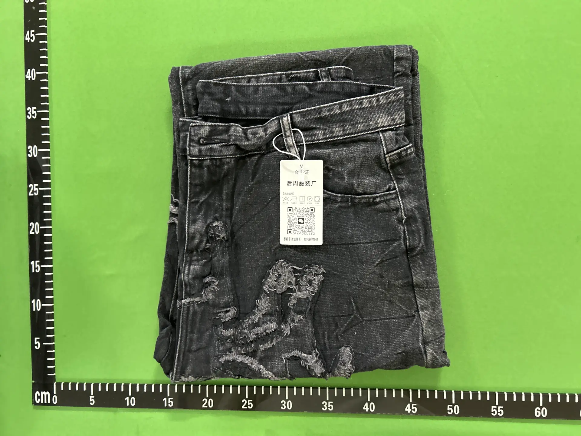European and American cross-border hip-hop gothic street loose jeans men Y2K retro patchwork patch made old wide leg pants