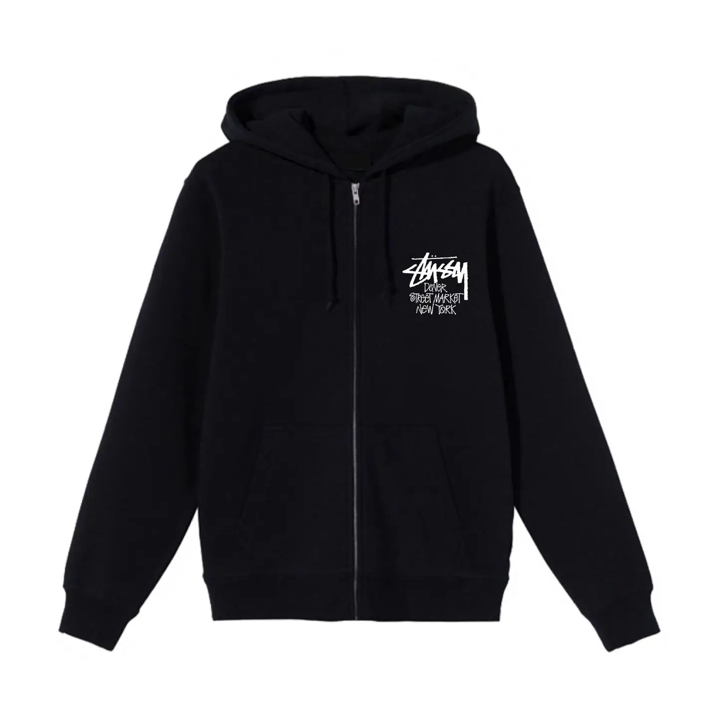 Cross-Border Trendy Brand City Limited Cardigan Zipper Hooded Autumn and Winter Loose Sweatshirt Men's and Women's Hoodie Jacket Stu West