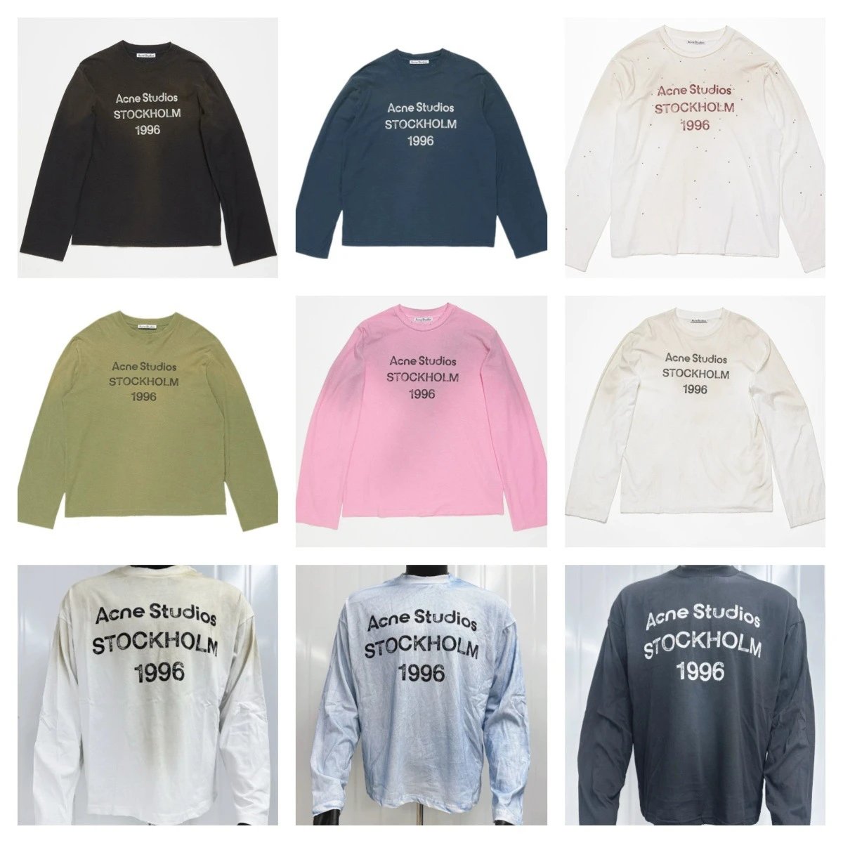 Acne Studios STOCKHOLM 1996 Long Sleeve T-Shirt