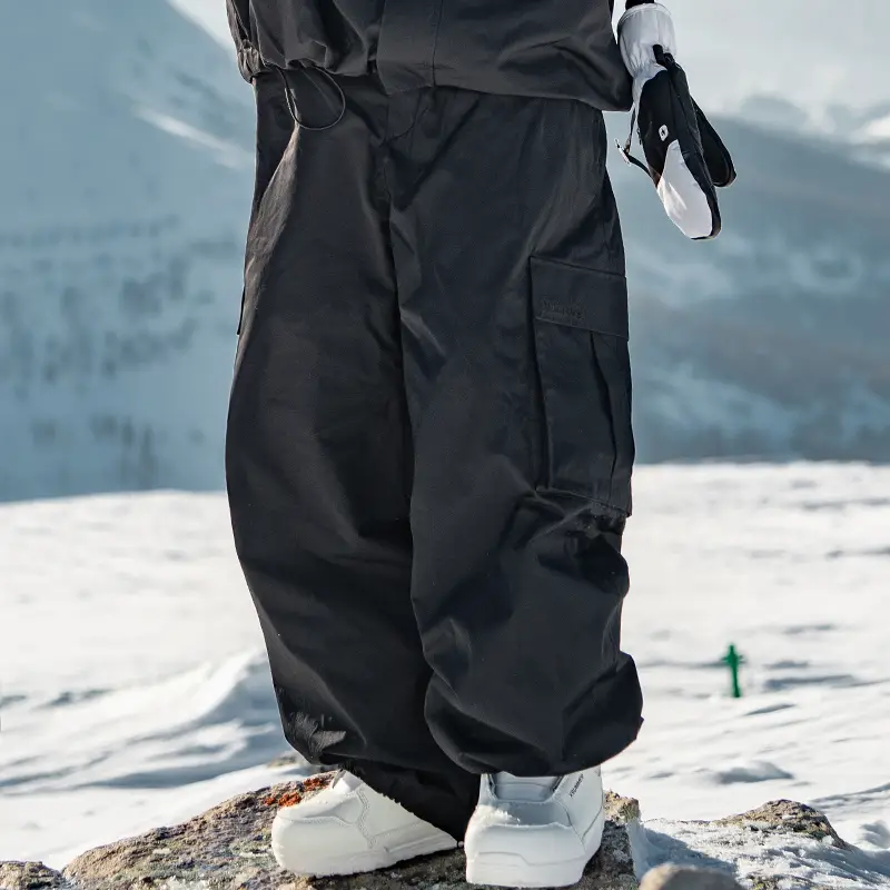 [Chen Zhen's Same Style Avocado Green] Nobaday Snowboarding Pants for Men and Women Loose Windproof Waterproof Outdoor