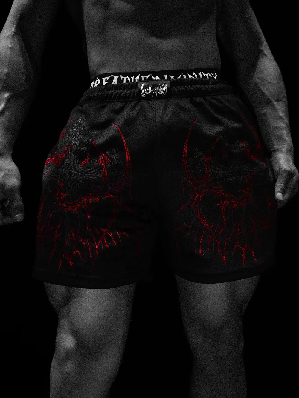 Breathedivity American shorts for men and women, quick drying mesh casual pants, iron and fitness quarter pants