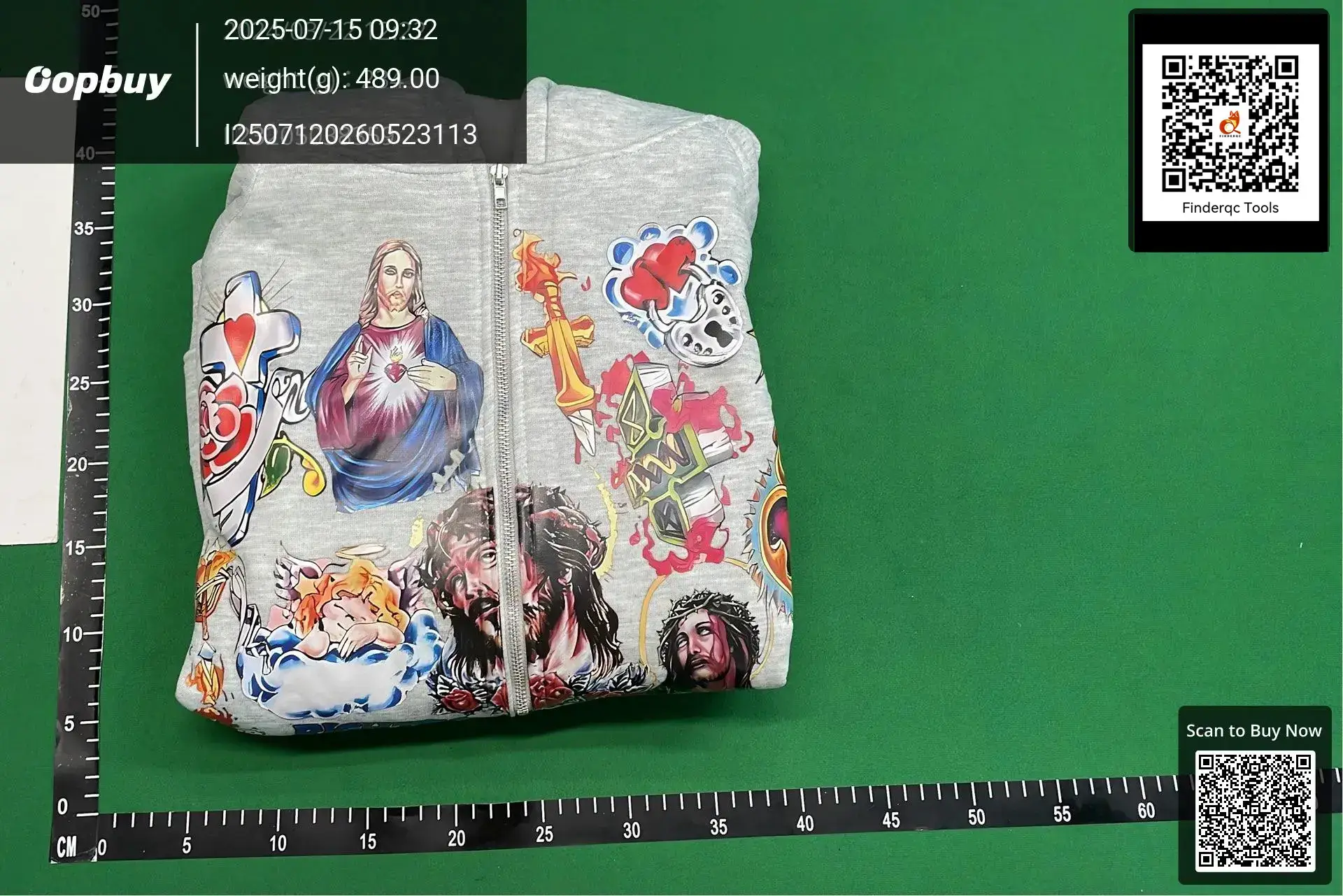 Cross-border 2024 sweater RIGHTEOUS cartoon printing hooded zipper sweater casual loose new wholesale