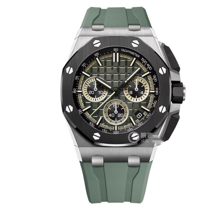 2024 Independent StAtion Export PopulAr A Swiss High-end Six-needle Men's QuArtz WAtch Men's Silicone Belt Sports