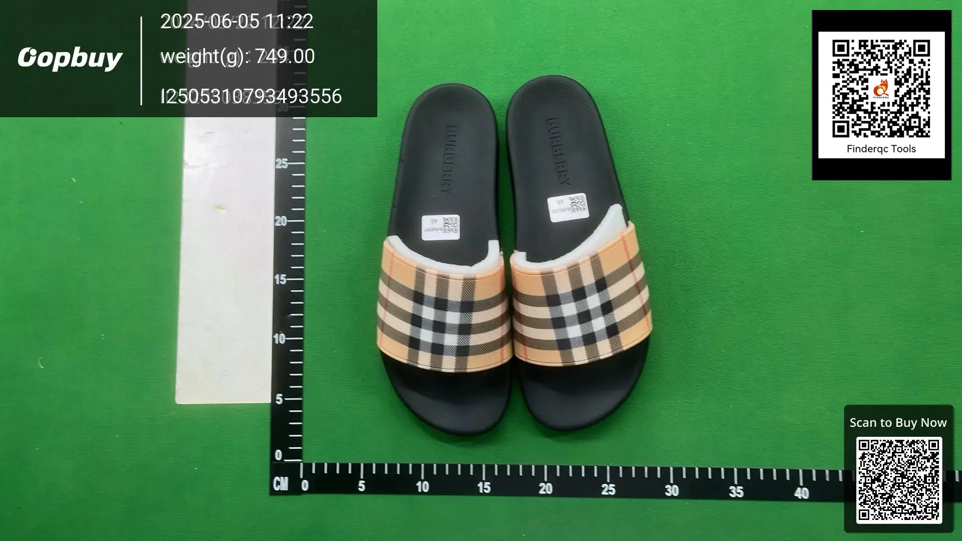 Burberry Haymarket Slides