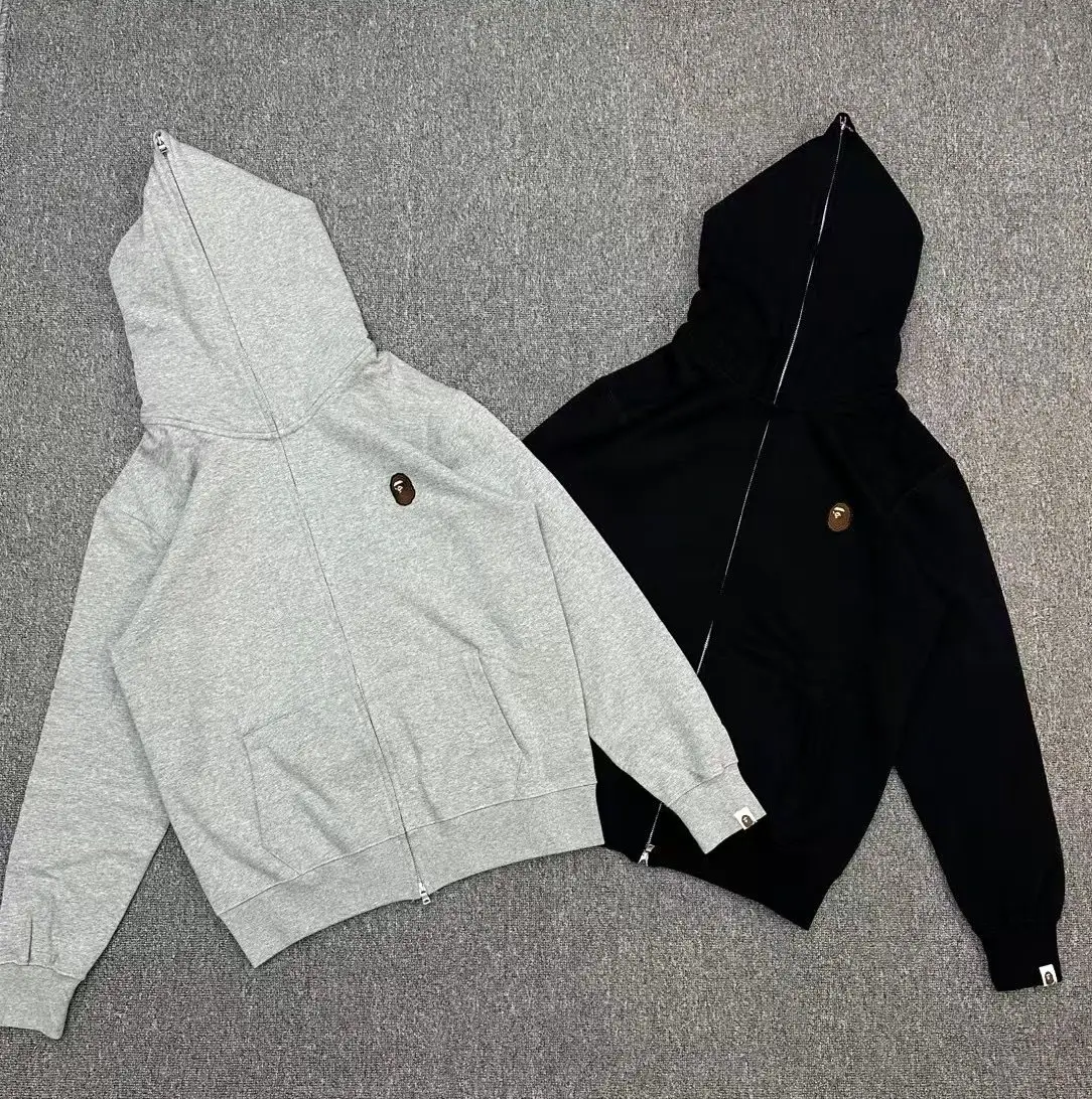 212#Single Hat Full Zipper Hoodie