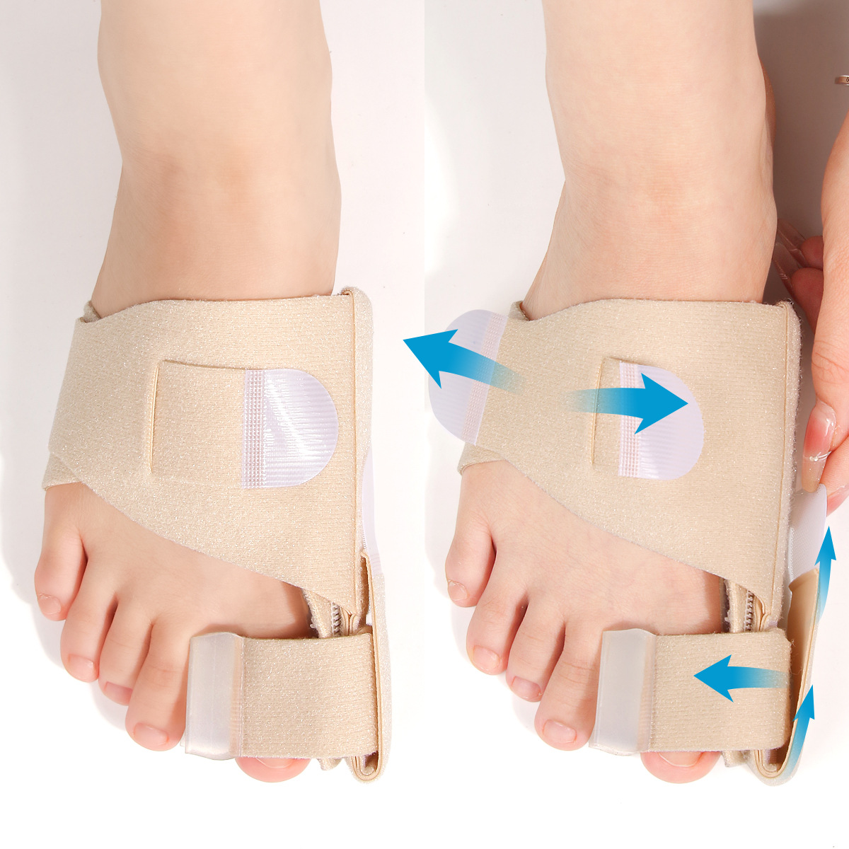 Toe Separator Foot Protector for Day and Night Use, Foot Bone Orthotics, Big Toe Valgus Correction Socks