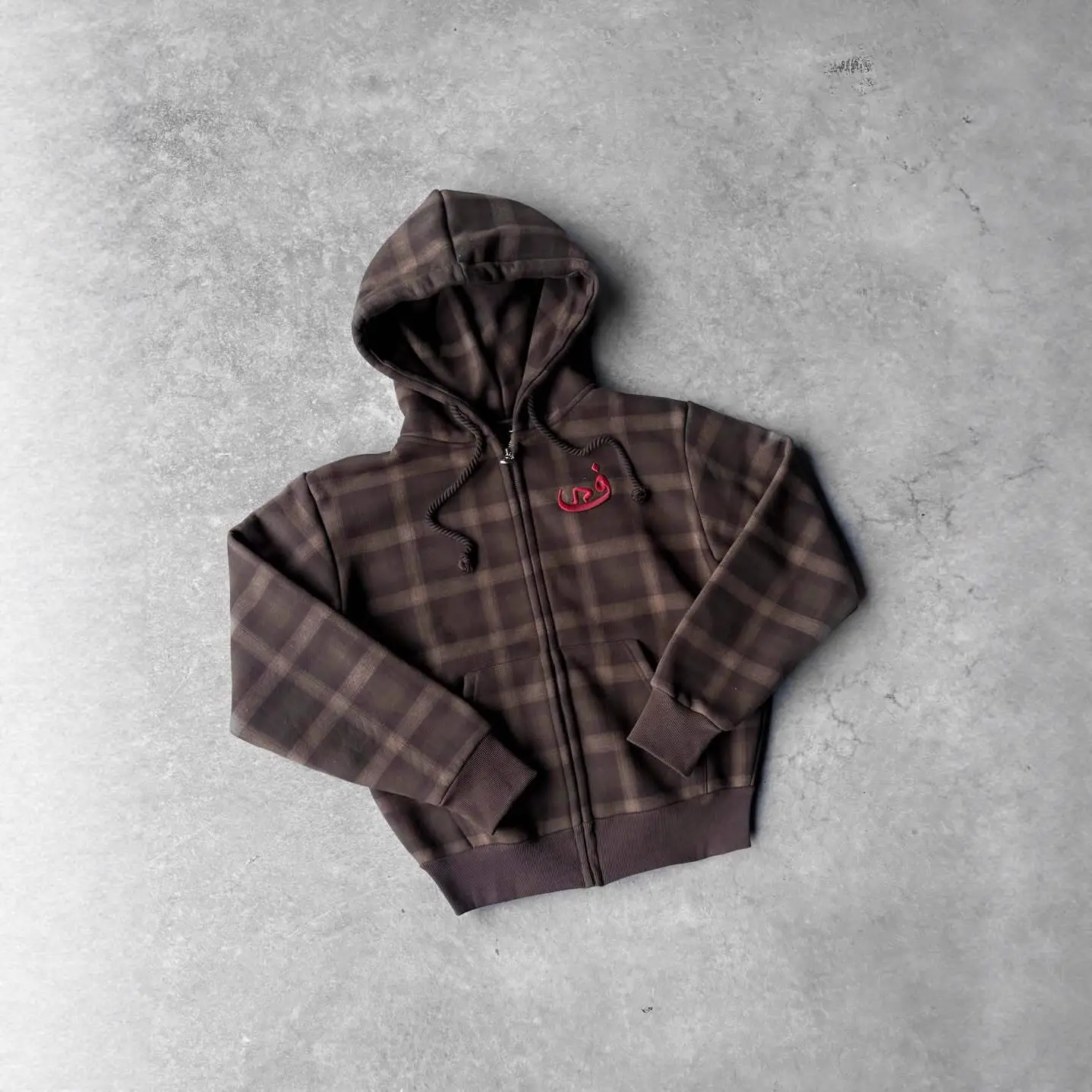 2025 New Winter Street Harajuku Trendyy Plaid Fashion Hooded Cardigan European and American Lulu Sweatshirt for Men and Women