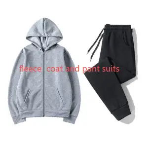 zipfleececoatandpantsuits磨毛加绒卫衣卫裤套装A