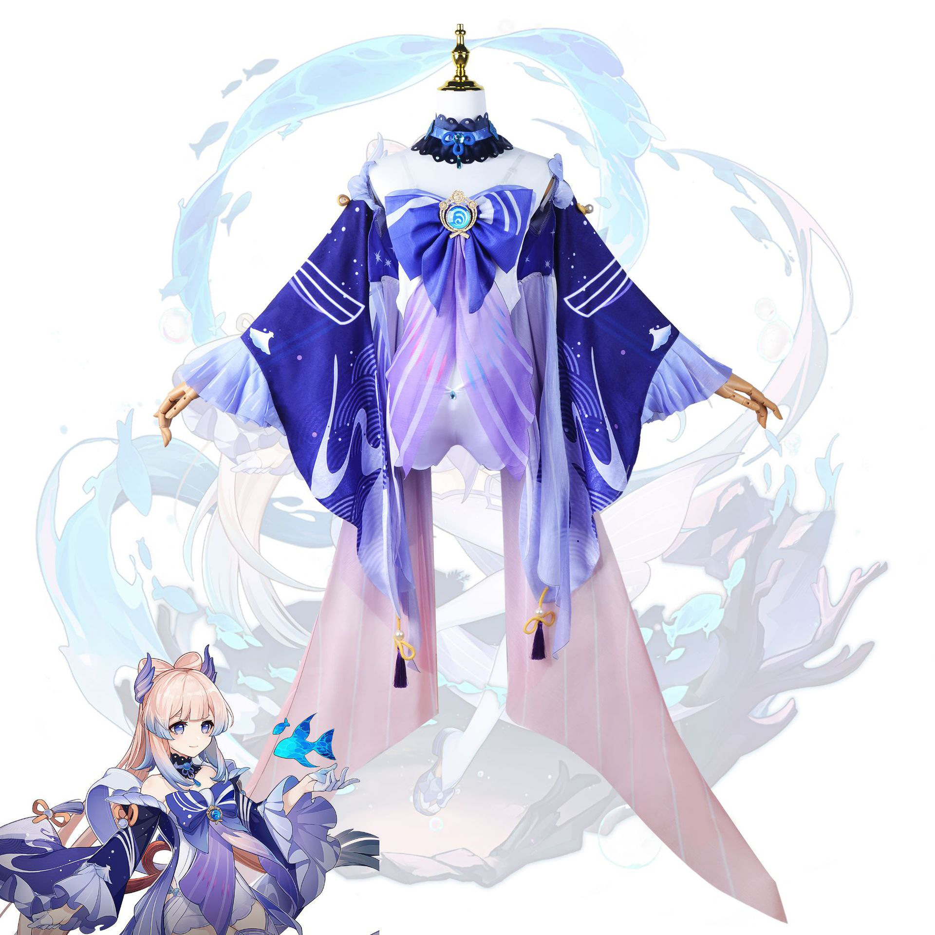 Beishui Trade Original God cosplay Clothing Haigu Island Present People God Nich Coral Palace Heart Sea cos Anime Clothing Women