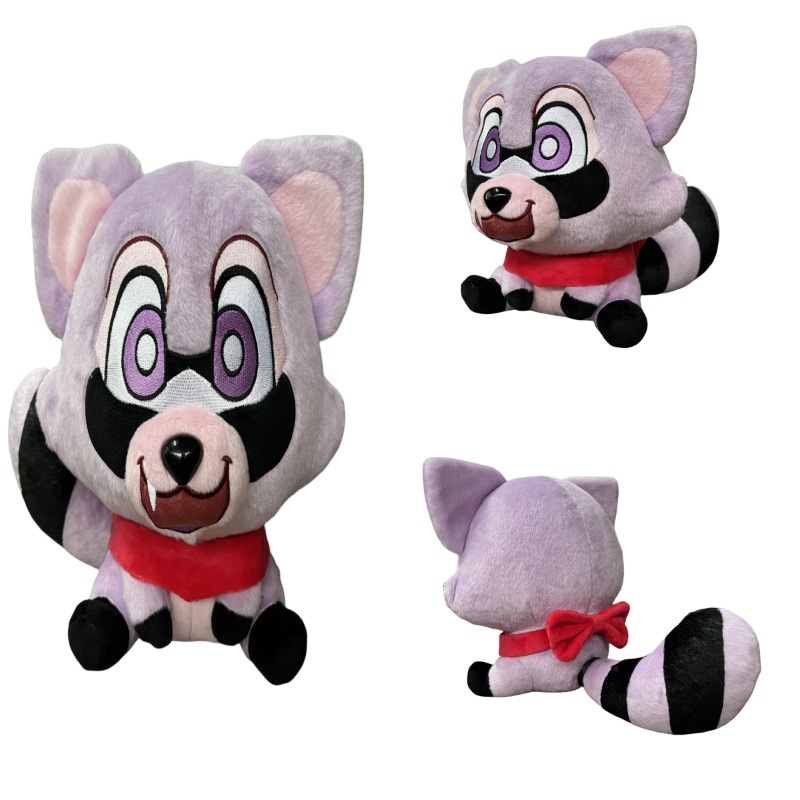 Cross-Border New Product Indigo Park Game Indigo Park Peripheral Doll Cute Purple Raccoon Plush Toy